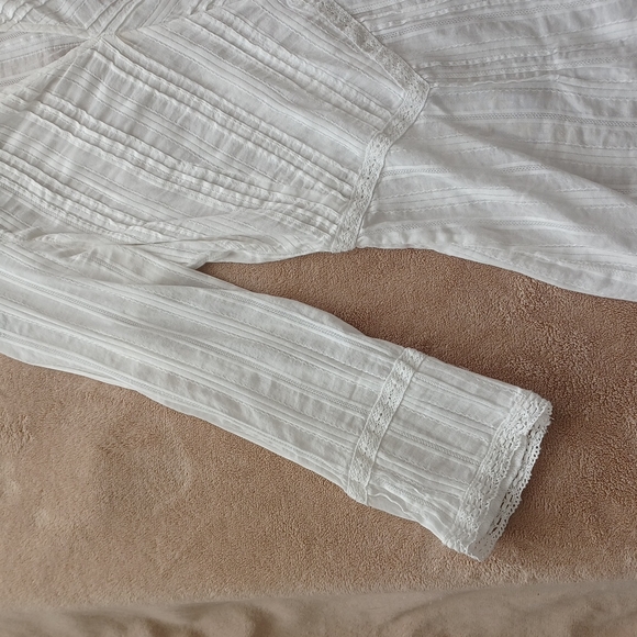 RALPH LAUREN JEANS CO SHEER WHITE SHIRT SIZE SMALL - Picture 5 of 15